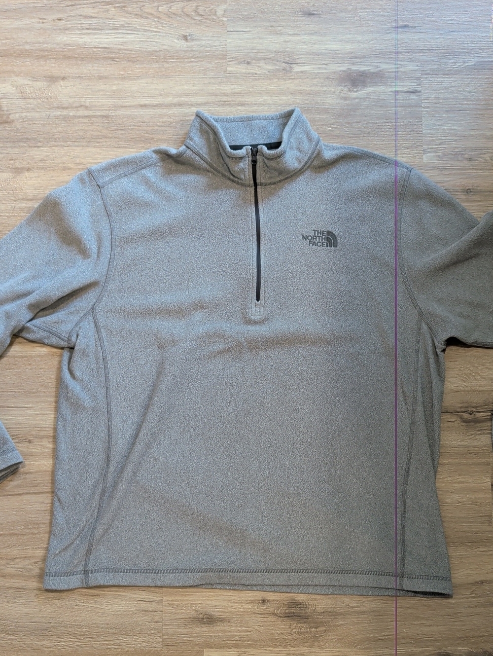The North Face Light Gray Quarter-Zip Pullover